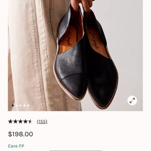 Free People Black royal flat size 9.